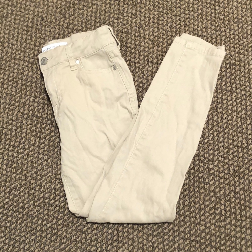 Girls beige jeans